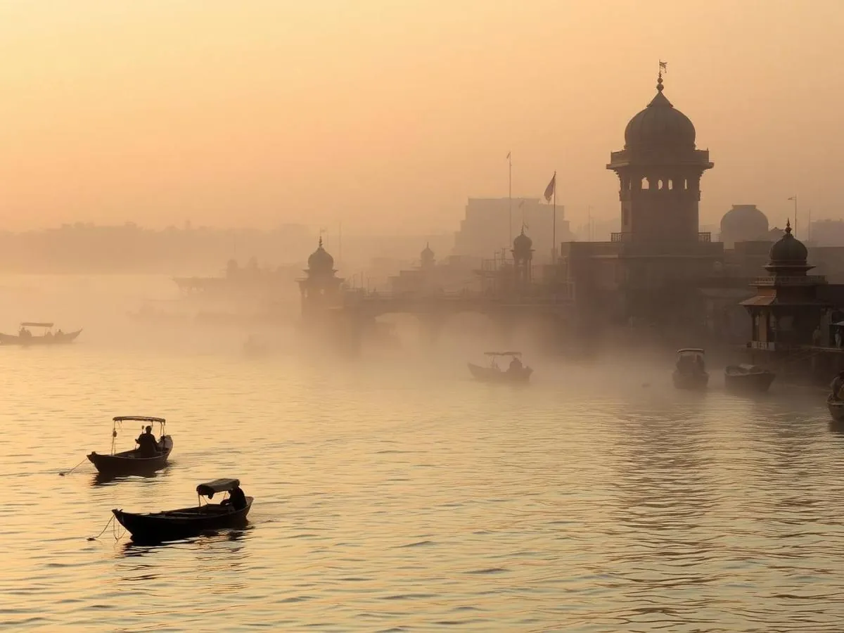 Riverfront city reached by outstation cab